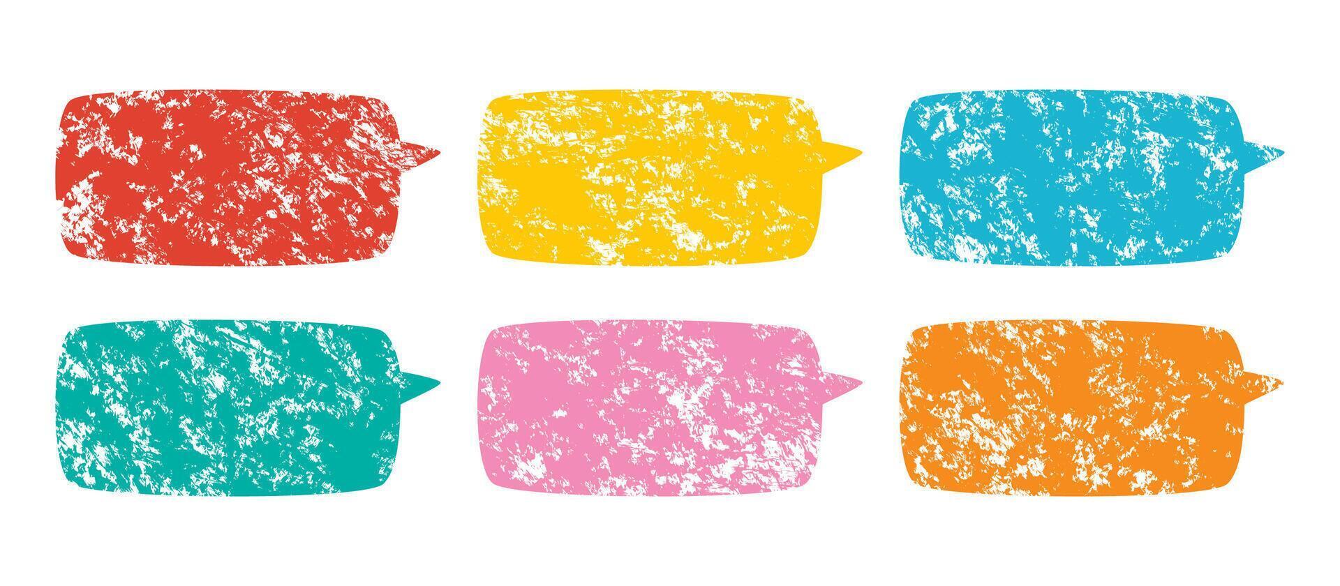 Collection Of Handdrawn Speech Bubbles vector