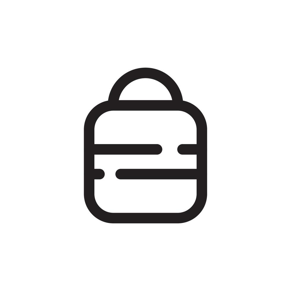Bag icon. Linear illustration from beautiful collection. Box design vector