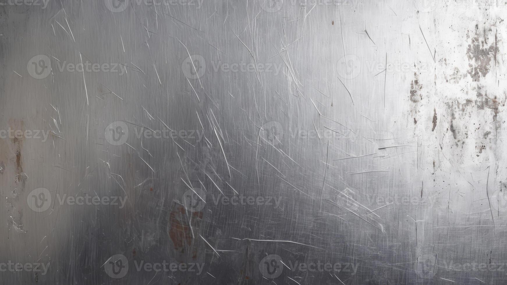 brushed silver plate with texture as background. photo