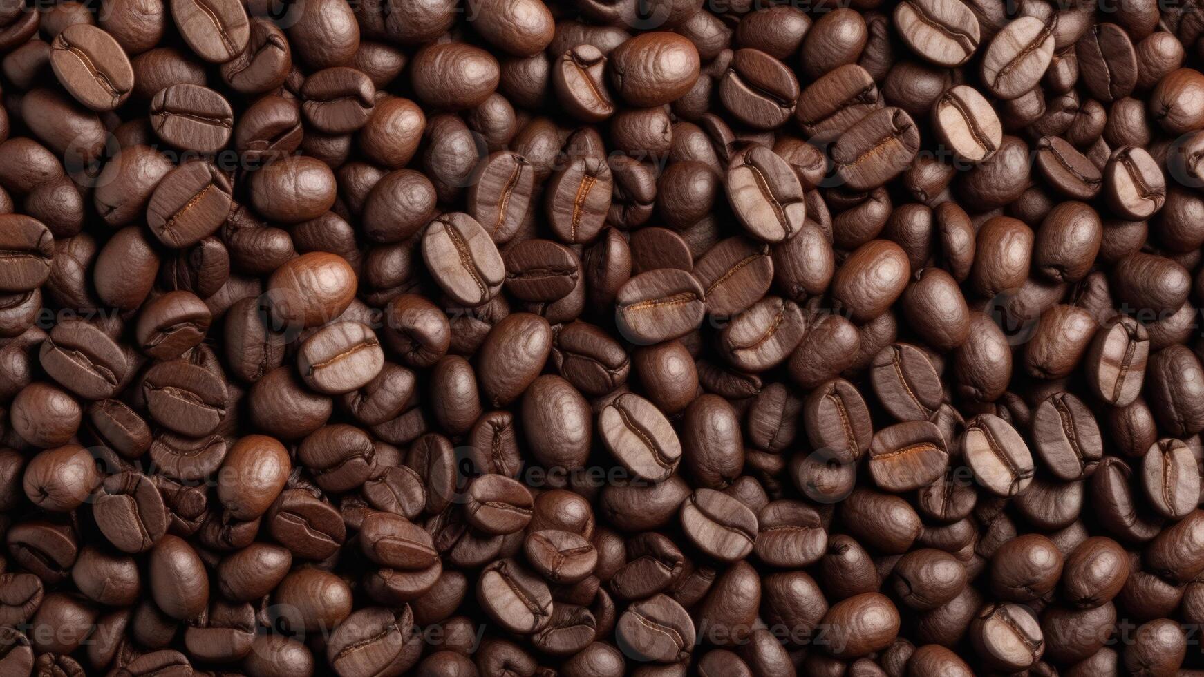 top view of coffee beans with texture as background photo