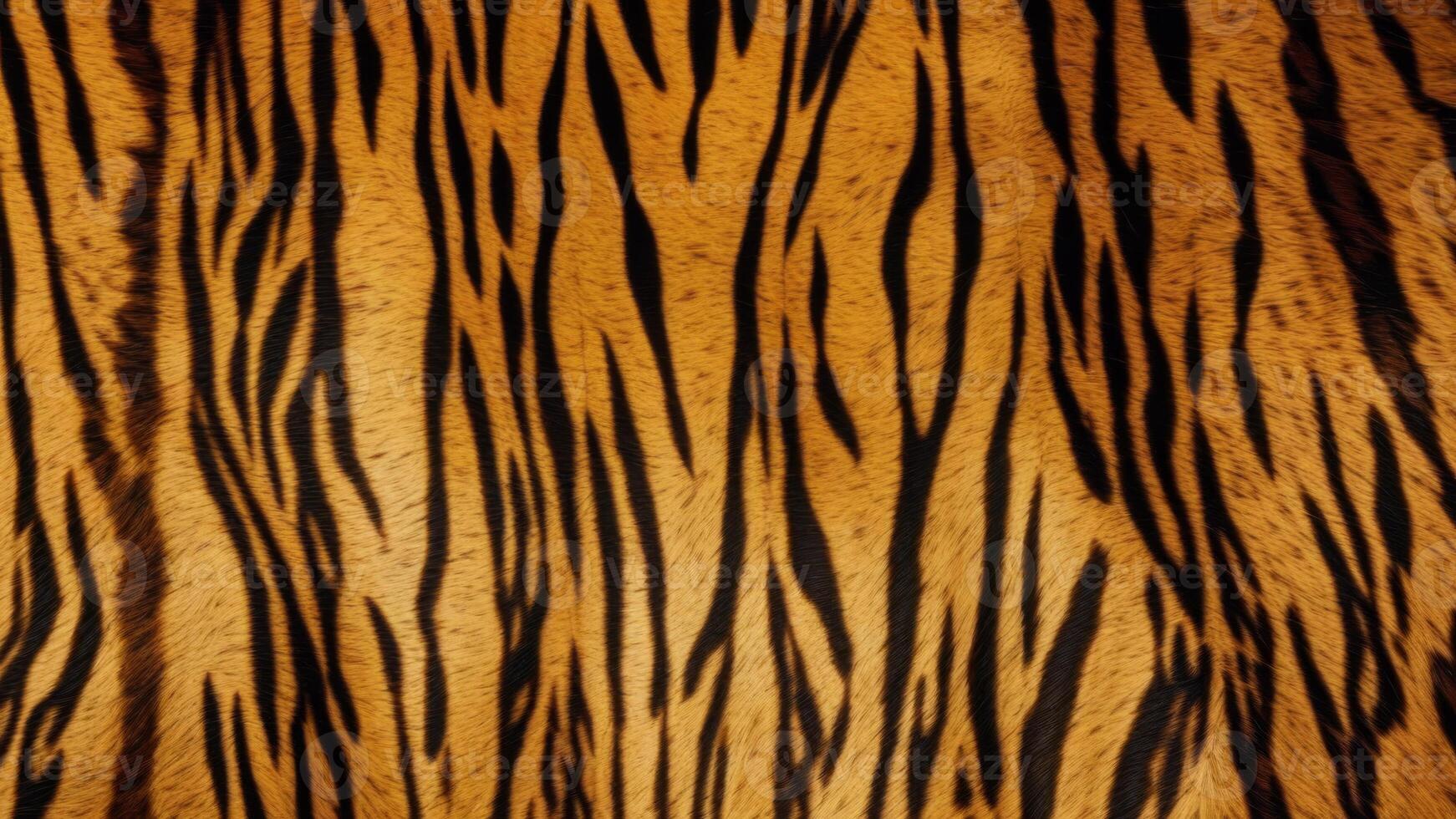 tiger skin pattern with texture as background. photo
