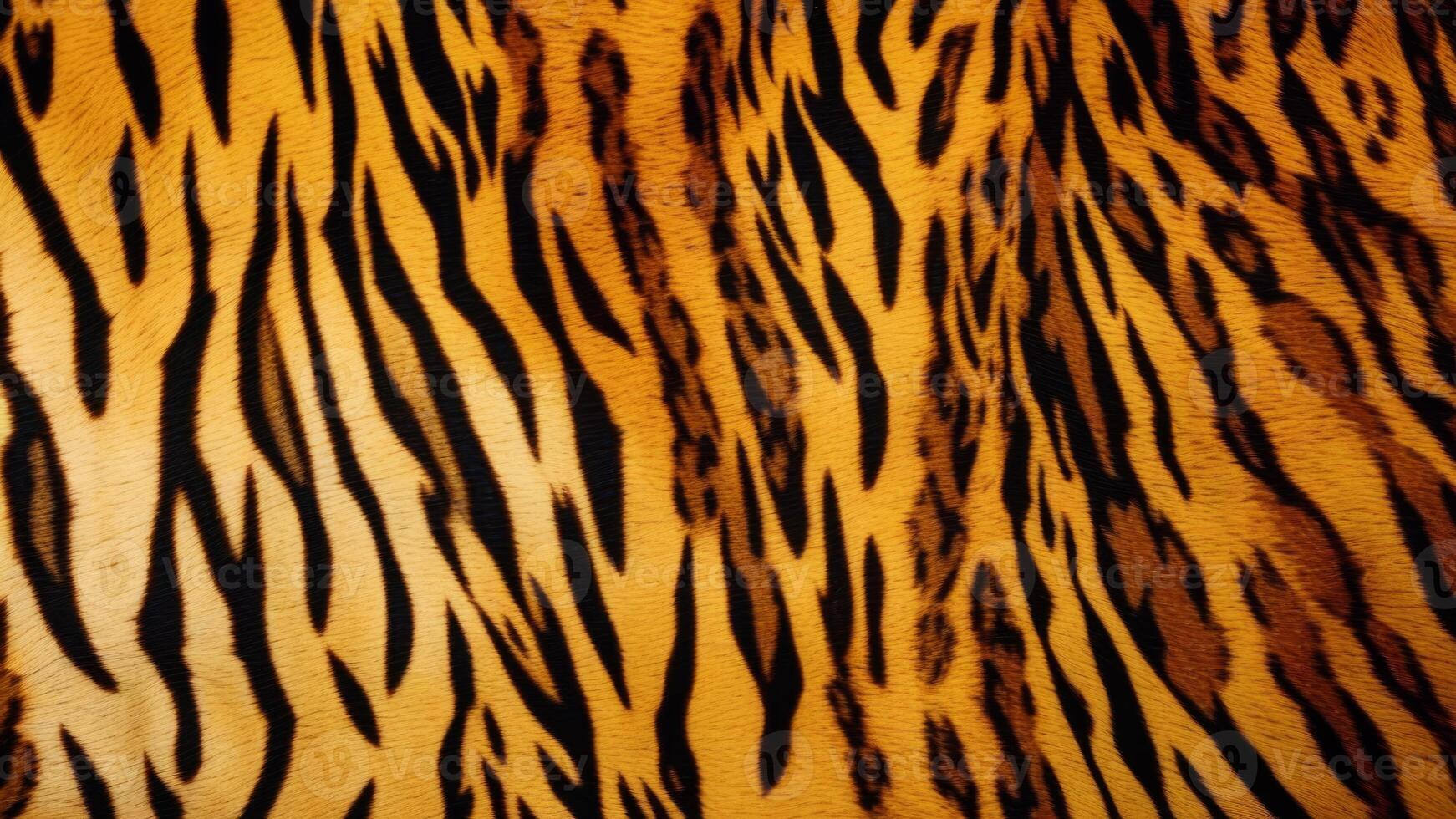 tiger skin pattern with texture as background. photo