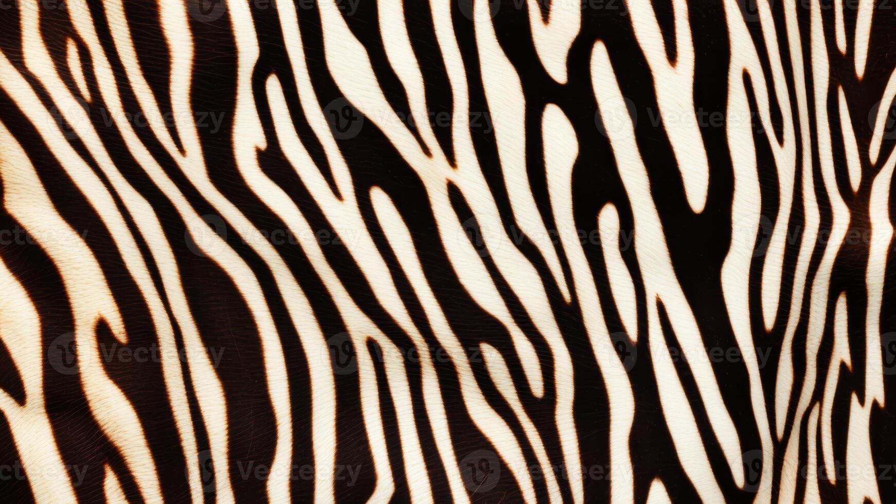 Zebra skin pattern with texture as background. photo