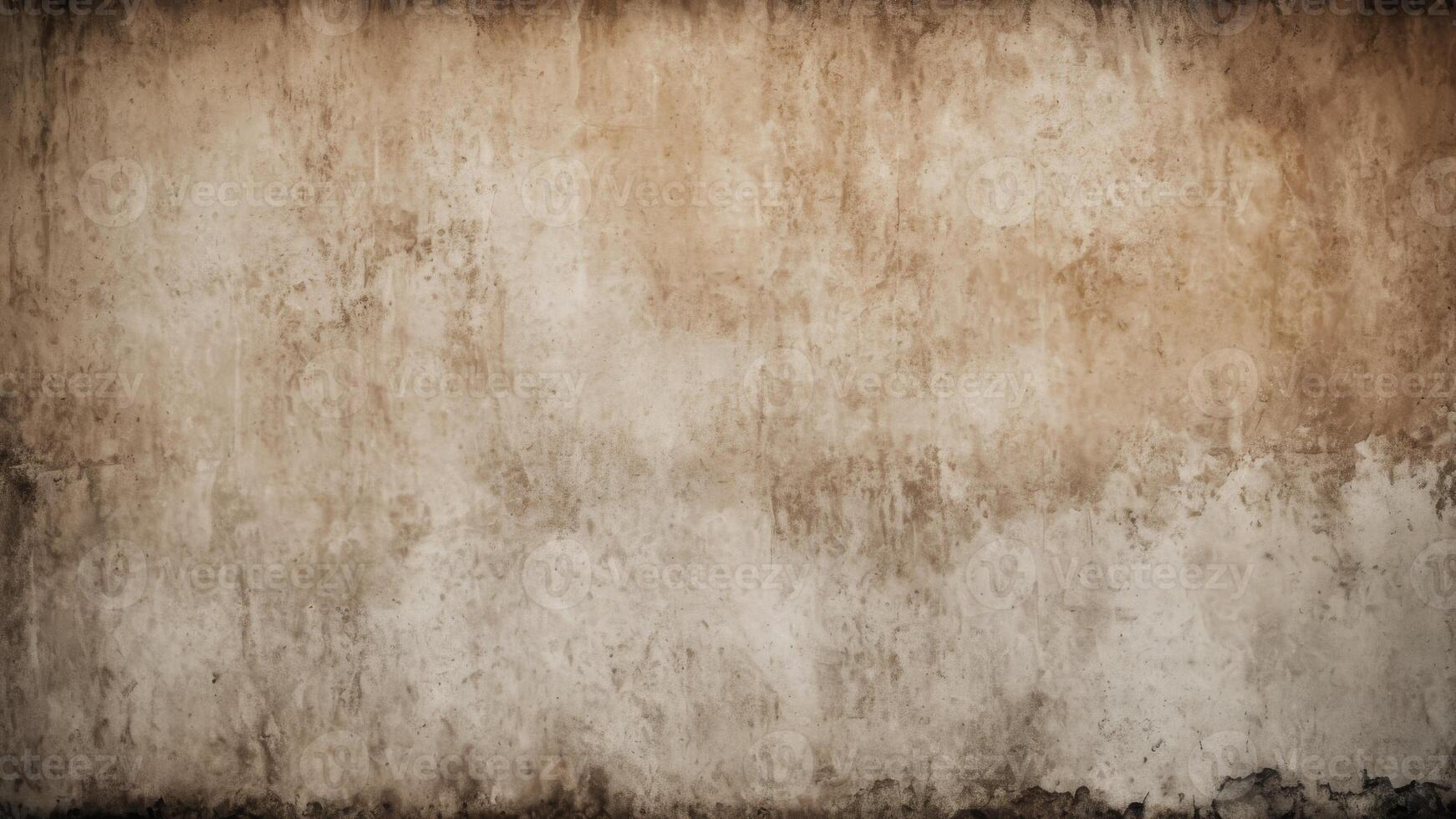 old white wall with brown stains as background photo