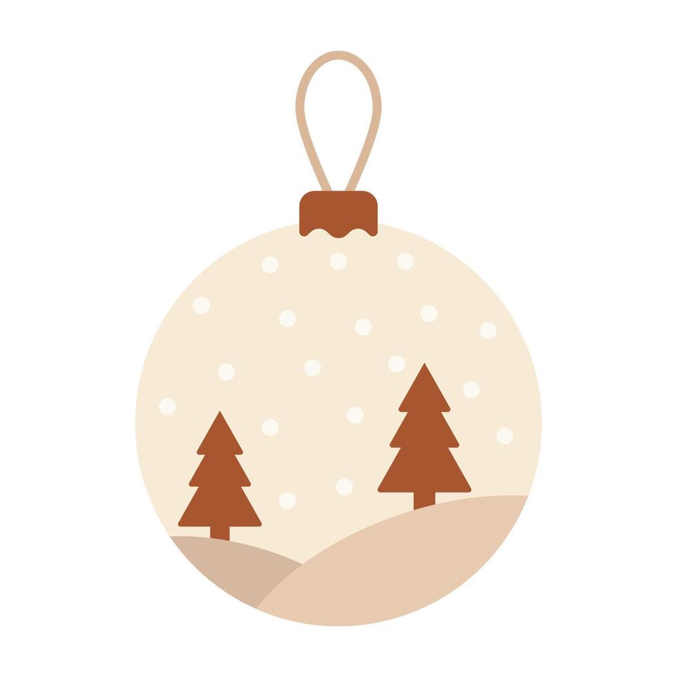 Bright and colorful Christmas tree ornaments in red green gold and pink vector