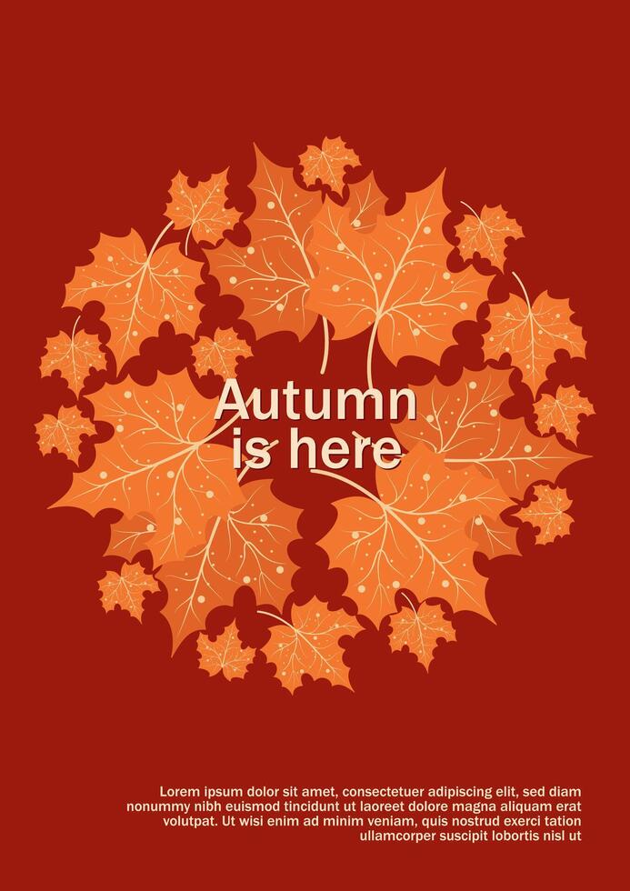Autumn pattern for sale banners posters flyers and cards vector