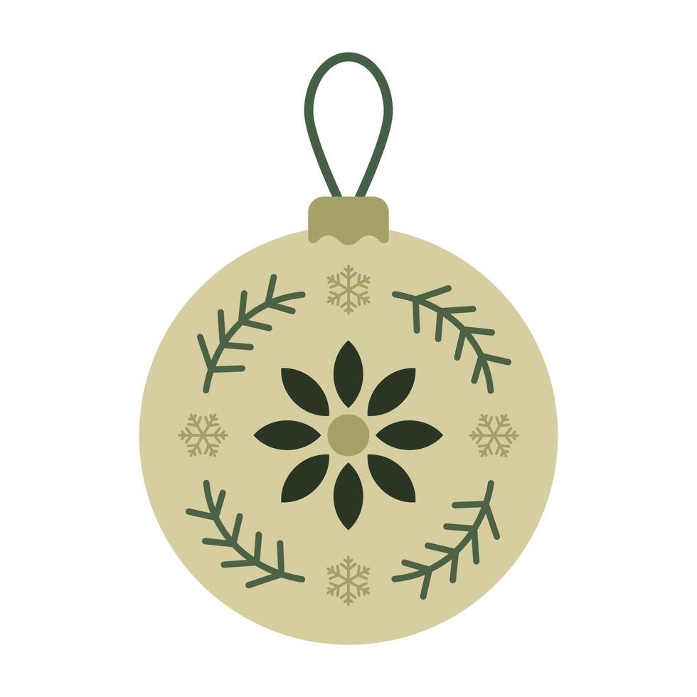 Colorful festive ornaments in red green gold and pink vector