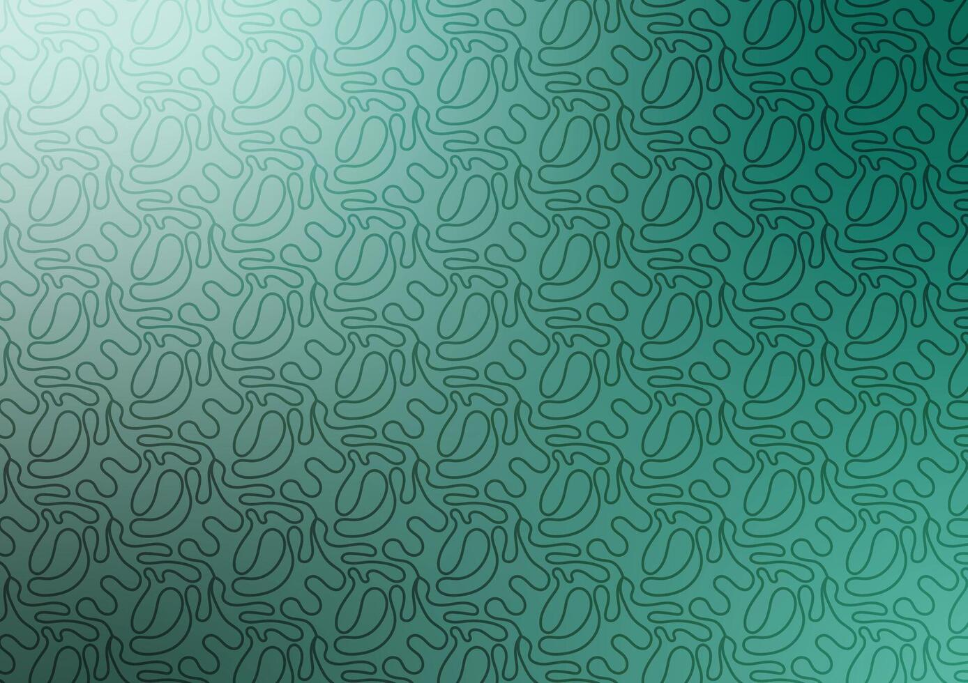Abstract pattern green line art design background vector
