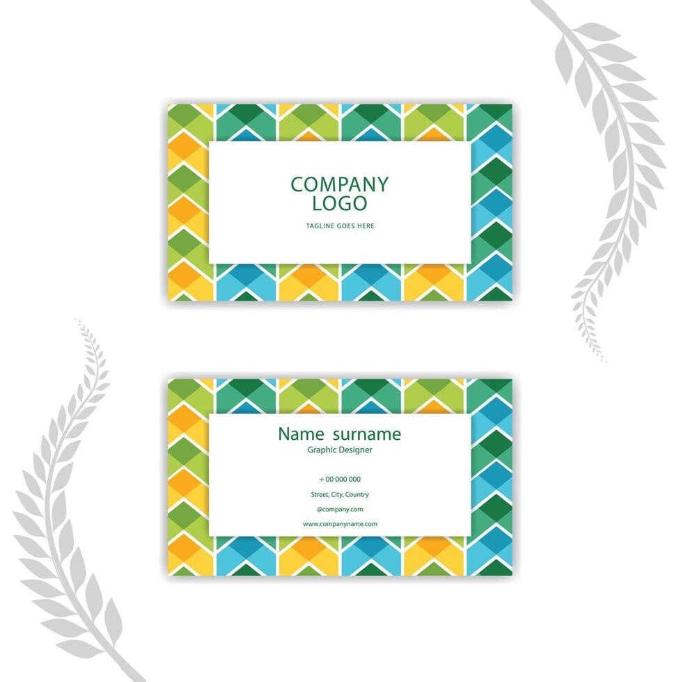 Print Creative business card and name card template . vector