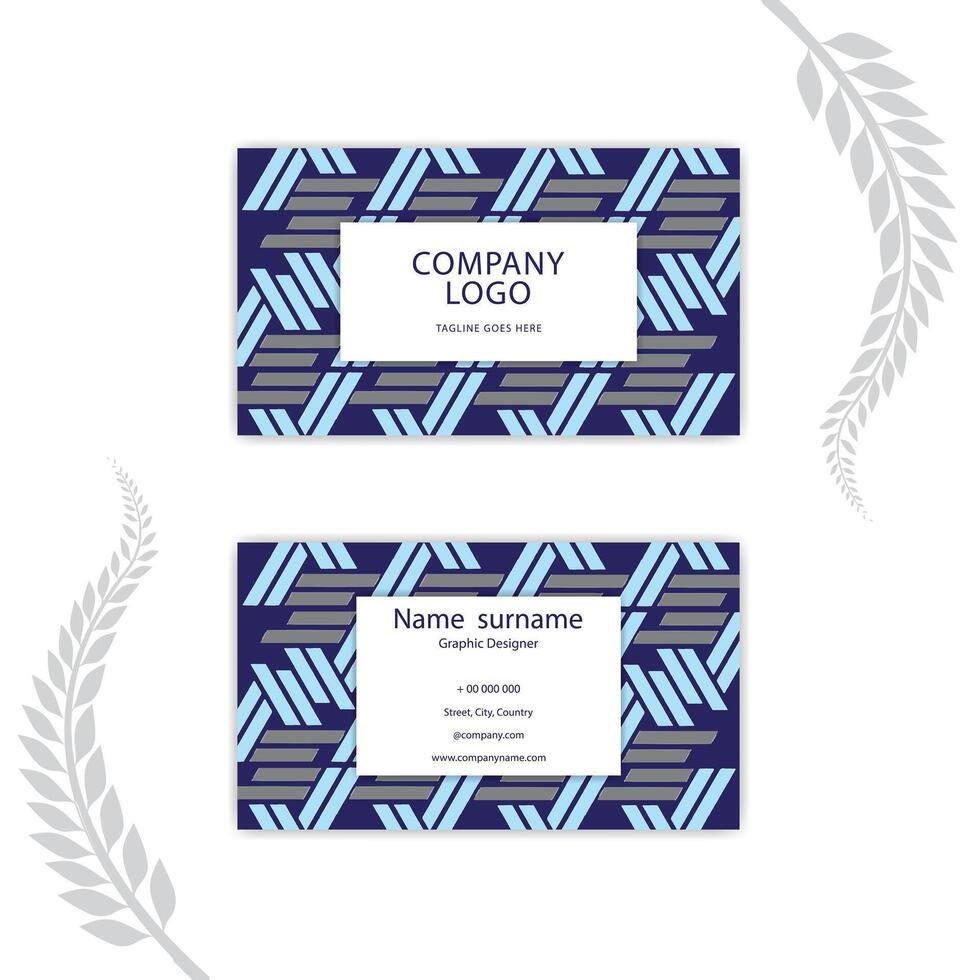 Abstract Business Card, Visiting Card or Name Card. vector