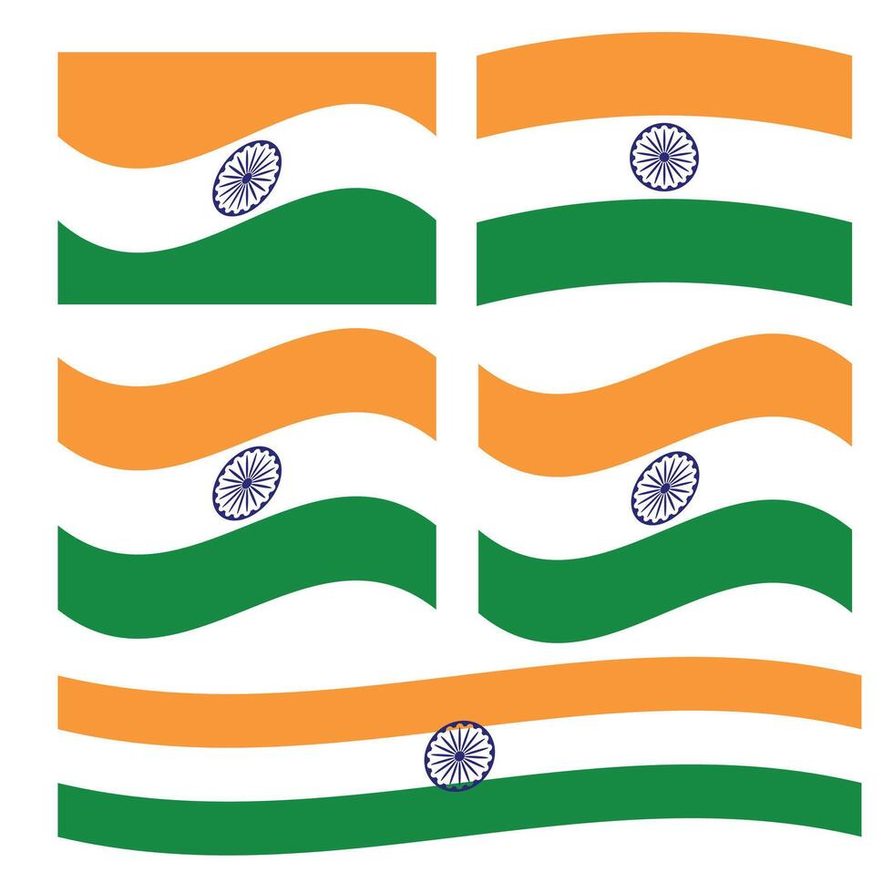 India flag collection illustration- high quality design vector