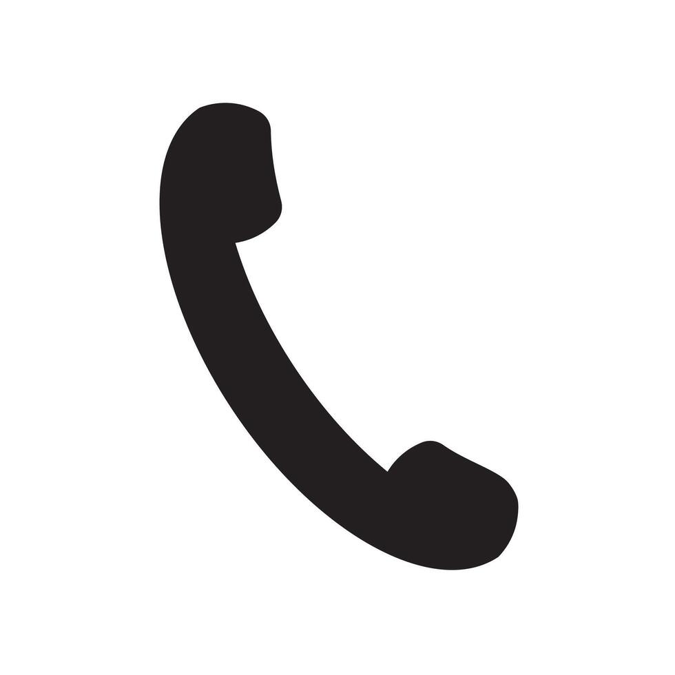Phone icon in flat style, Telephone symbol. icon telephone call. Phone on white background. vector