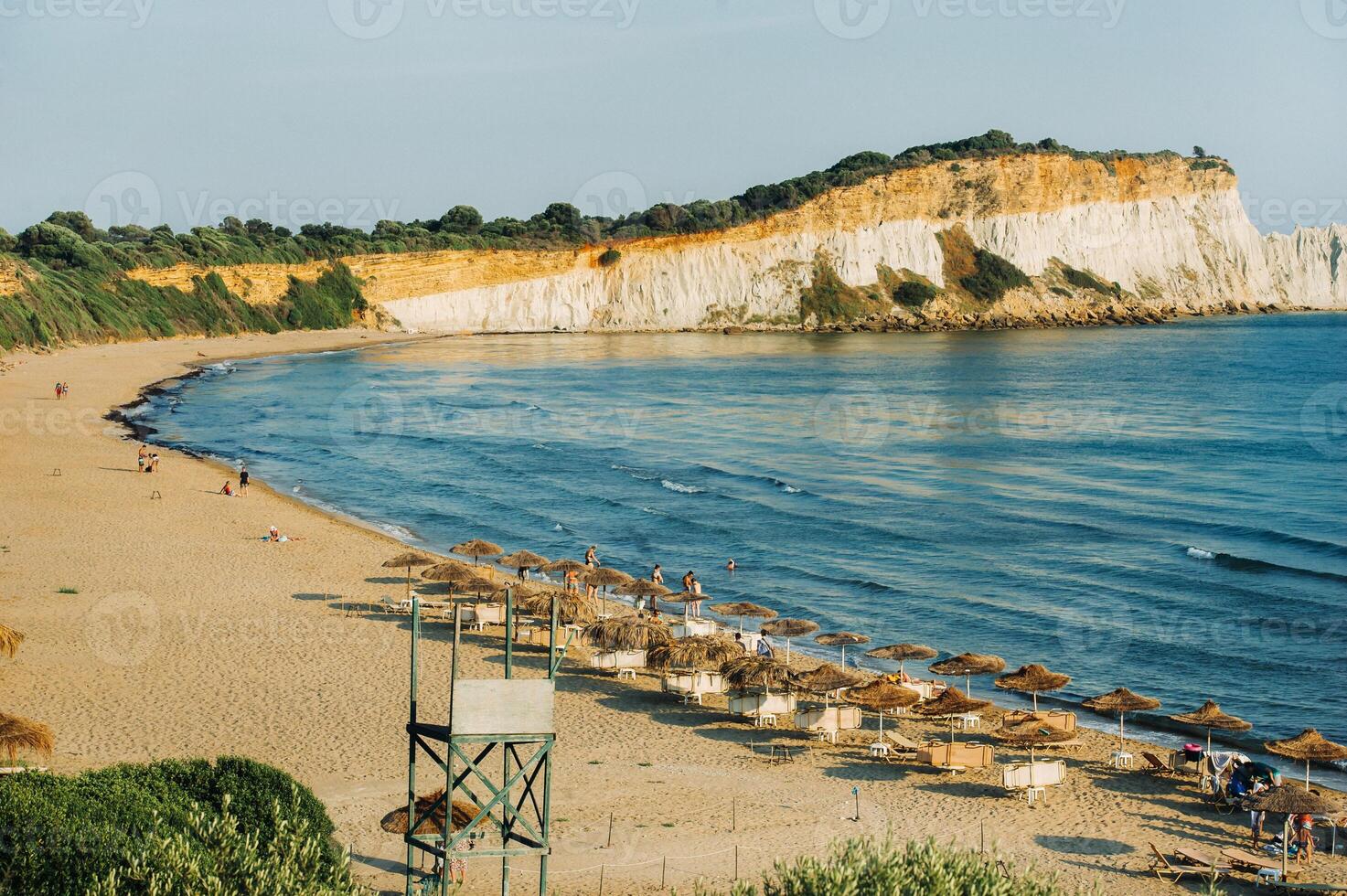 viewpoint of gerakas beach in the island of zakynthos photo
