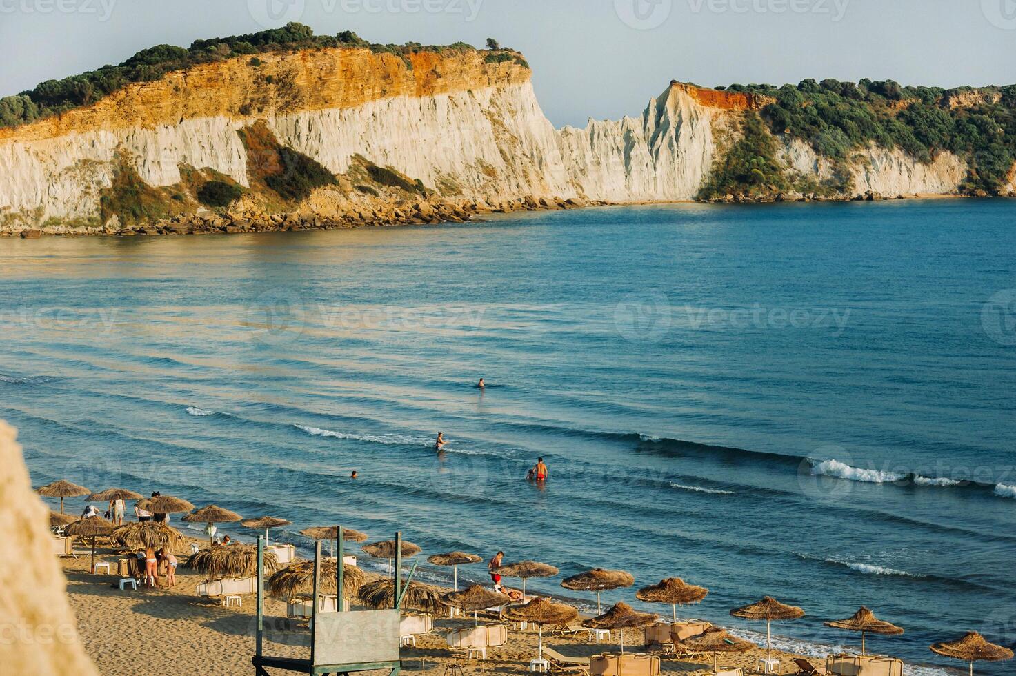 viewpoint of gerakas beach in the island of zakynthos photo