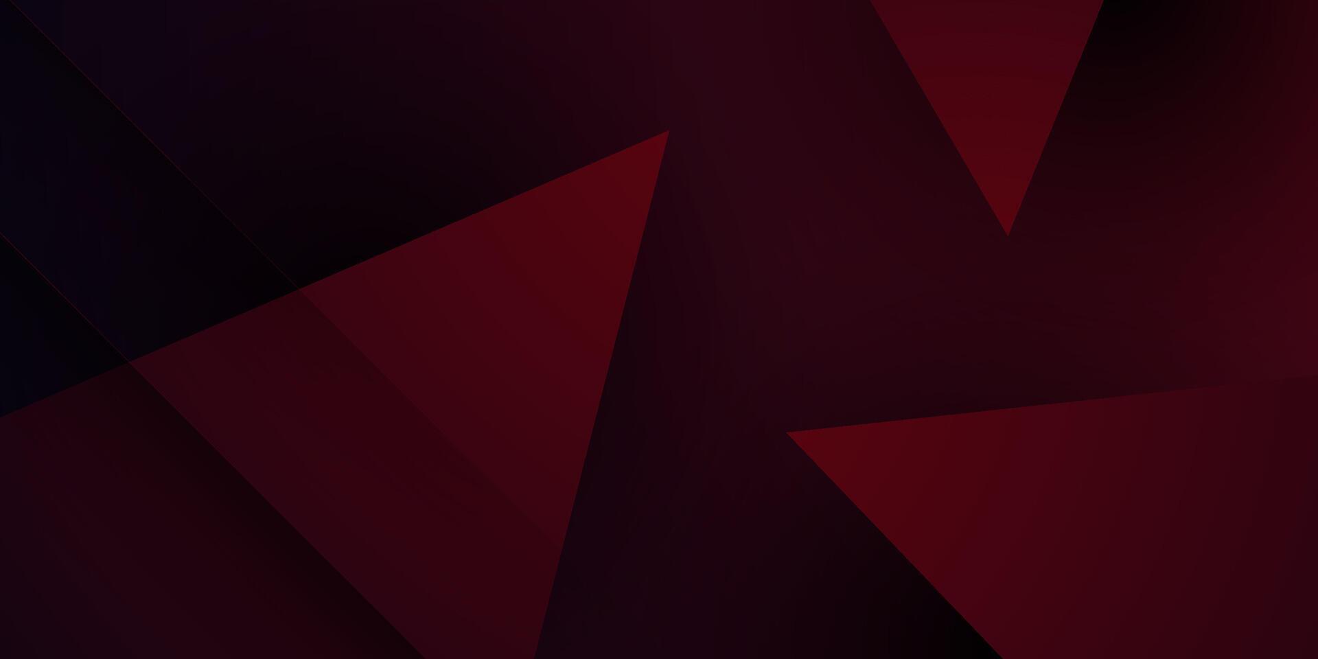 Abstract dark red 3D background. Triangle on background pattern color geometric design. Modern futuristic background illustration. vector