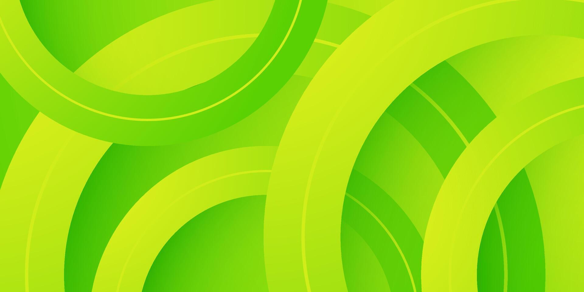 Abstract 3d background with bright green gradient color background. Simple circle pattern element. Cool design. vector
