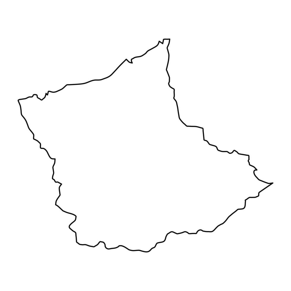 Gujranwala district map, administrative division of Pakistan. illustration. vector