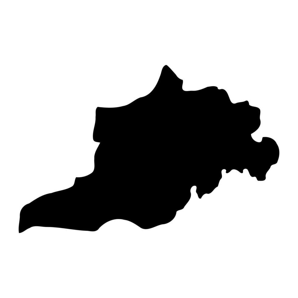 Apac District map, administrative division of Uganda. illustration. vector