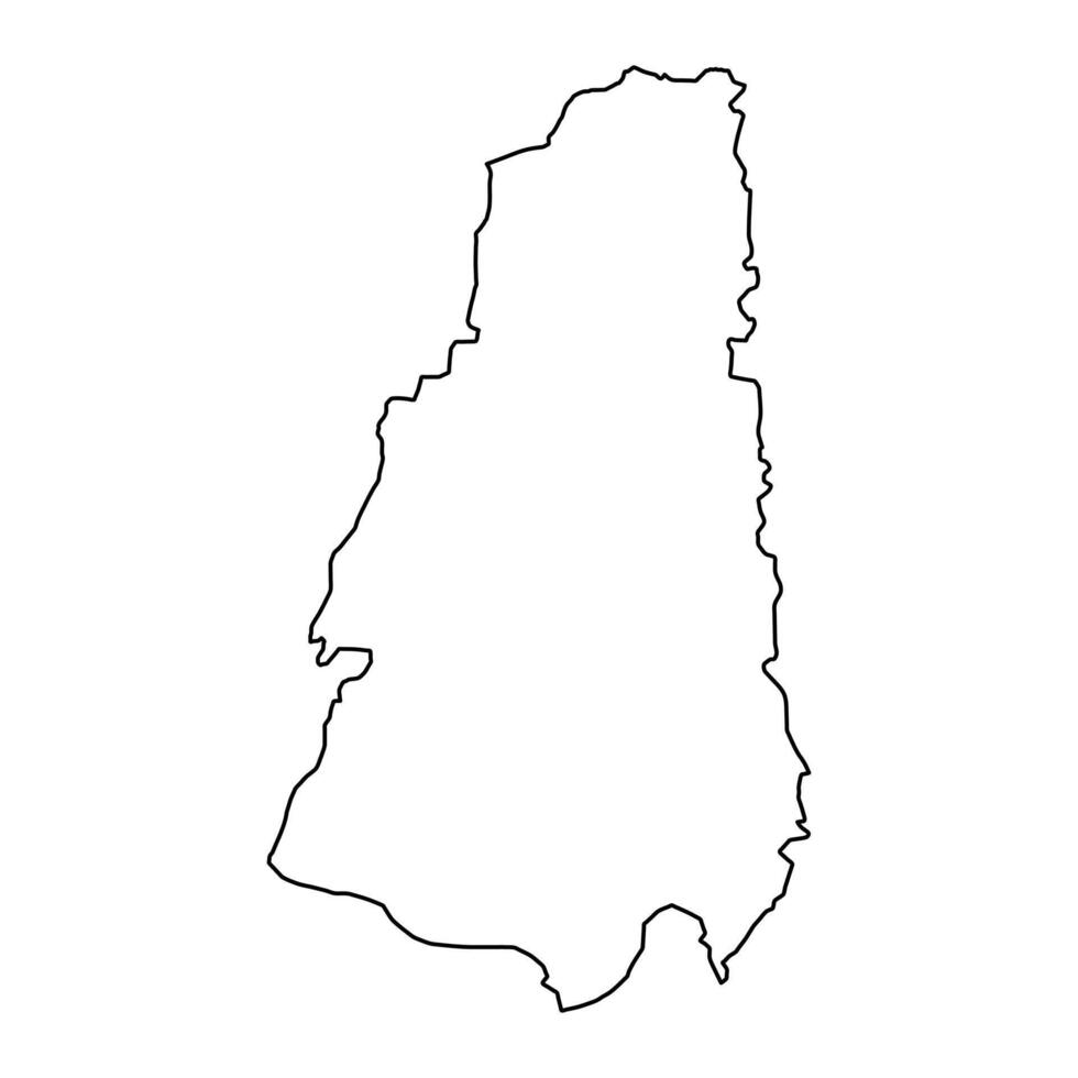 Dera Ghazi Khan district map, administrative division of Pakistan. illustration. vector