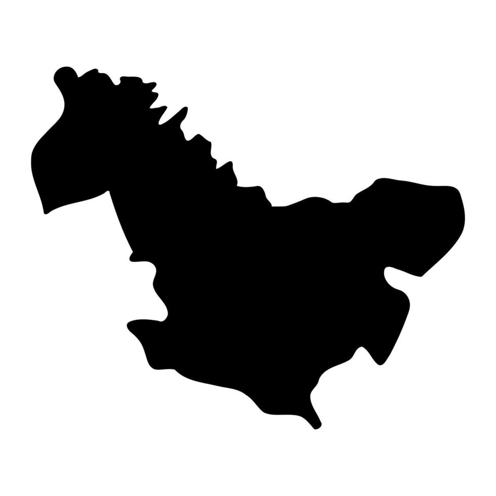 Alebtong District map, administrative division of Uganda. illustration. vector