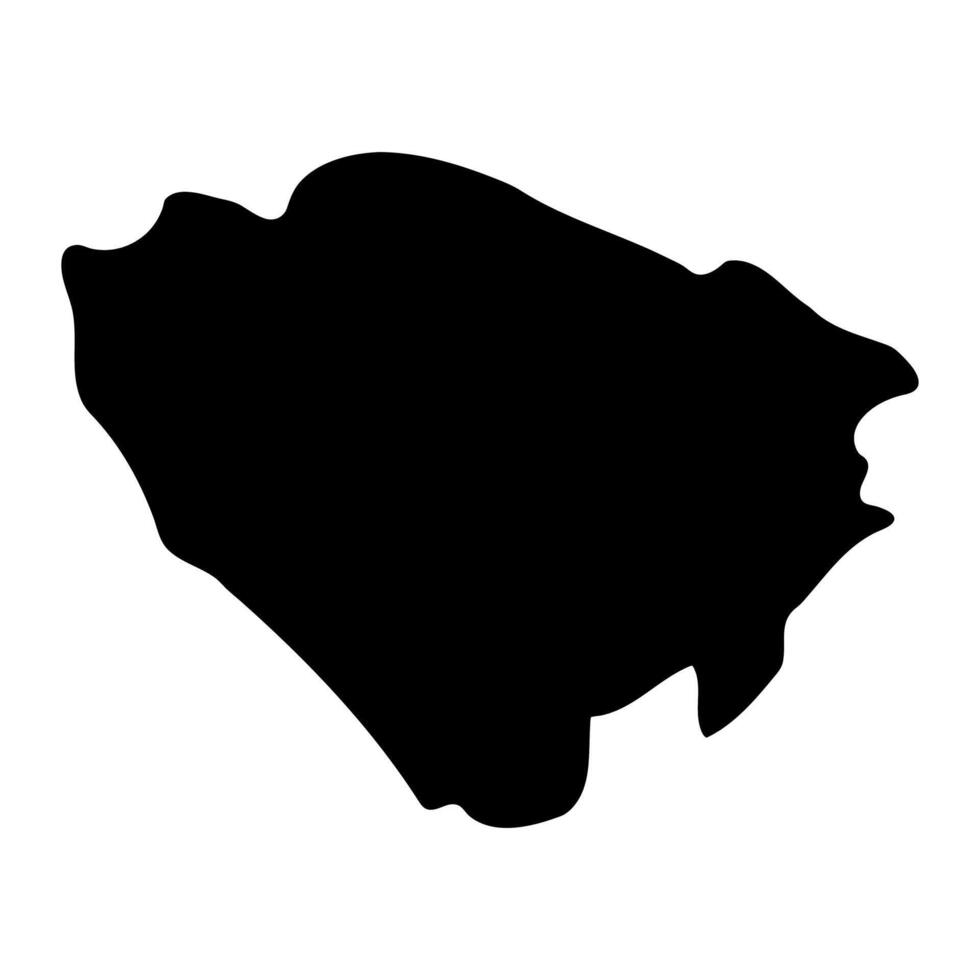 Jinja District map, administrative division of Uganda. illustration. vector