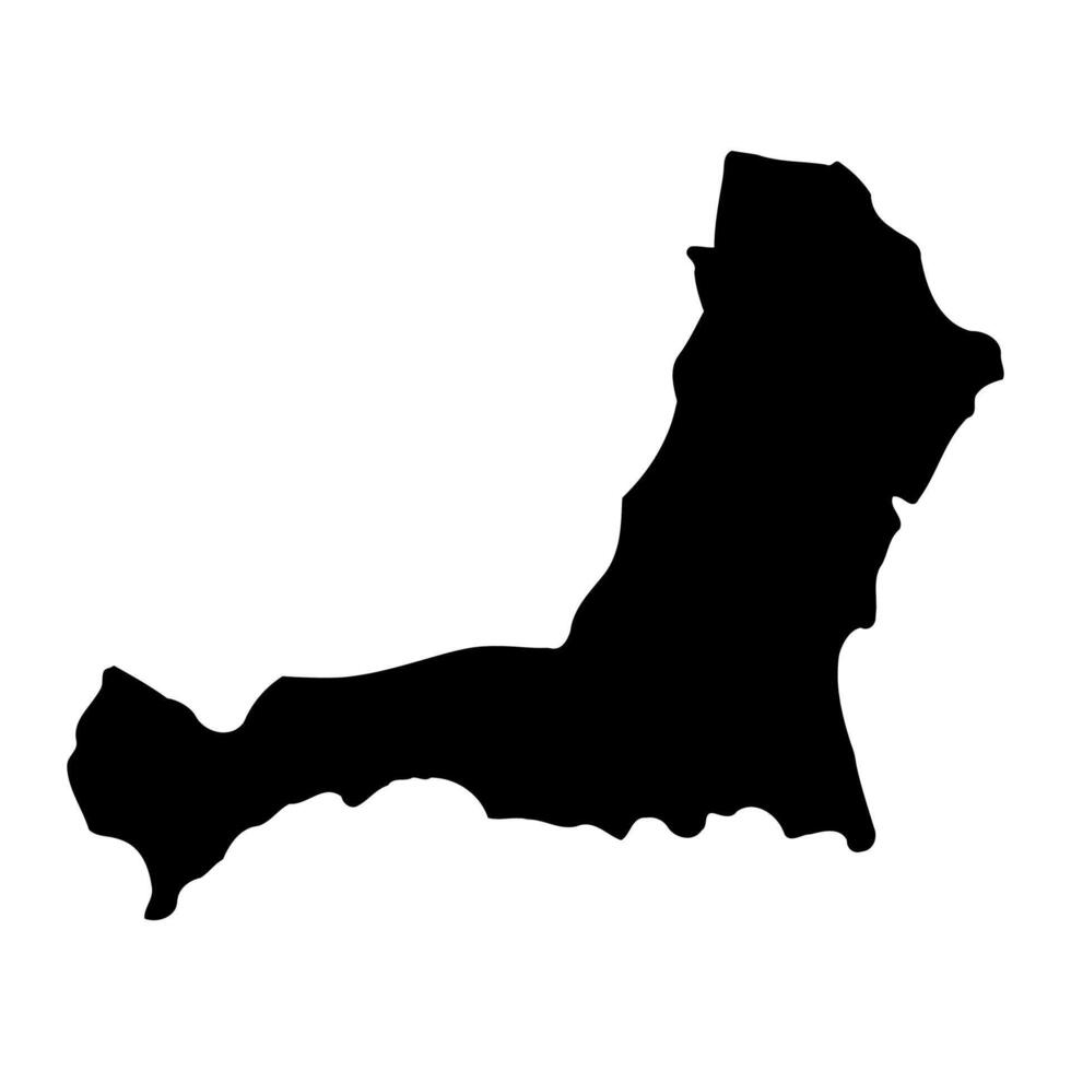 Amuru District map, administrative division of Uganda. illustration. vector