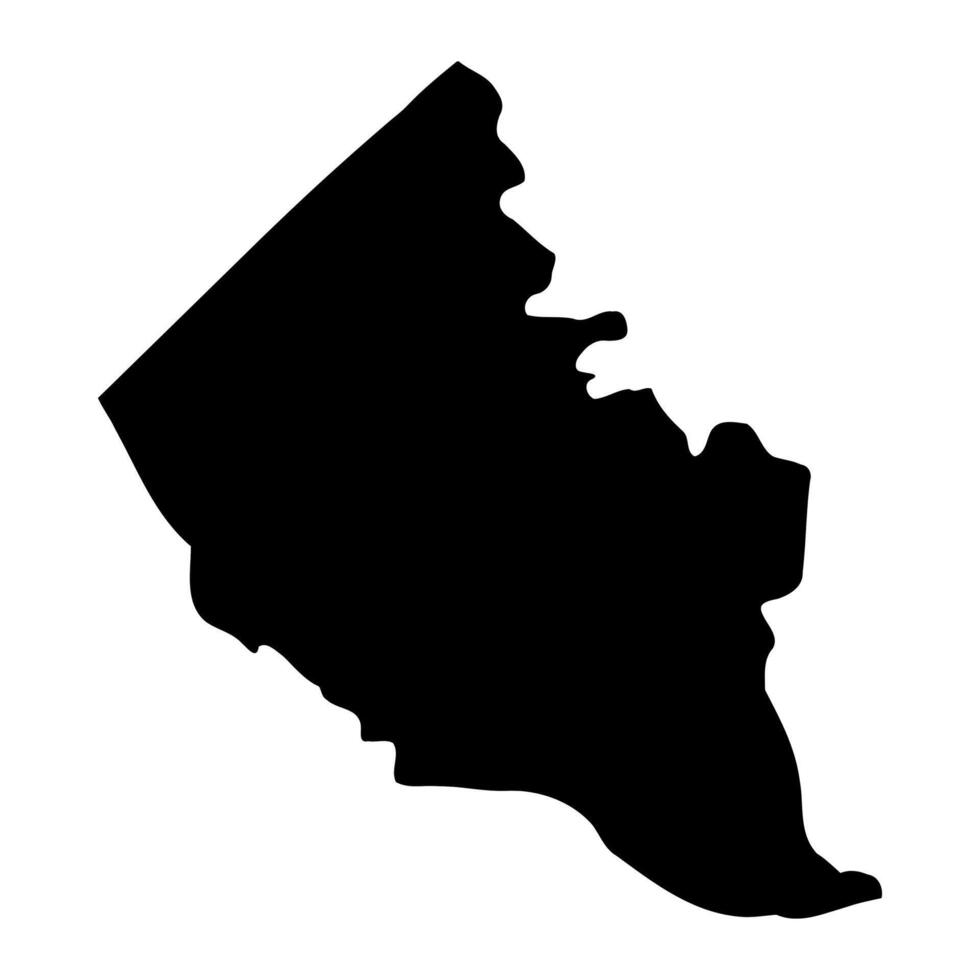 Kaabong District map, administrative division of Uganda. illustration. vector