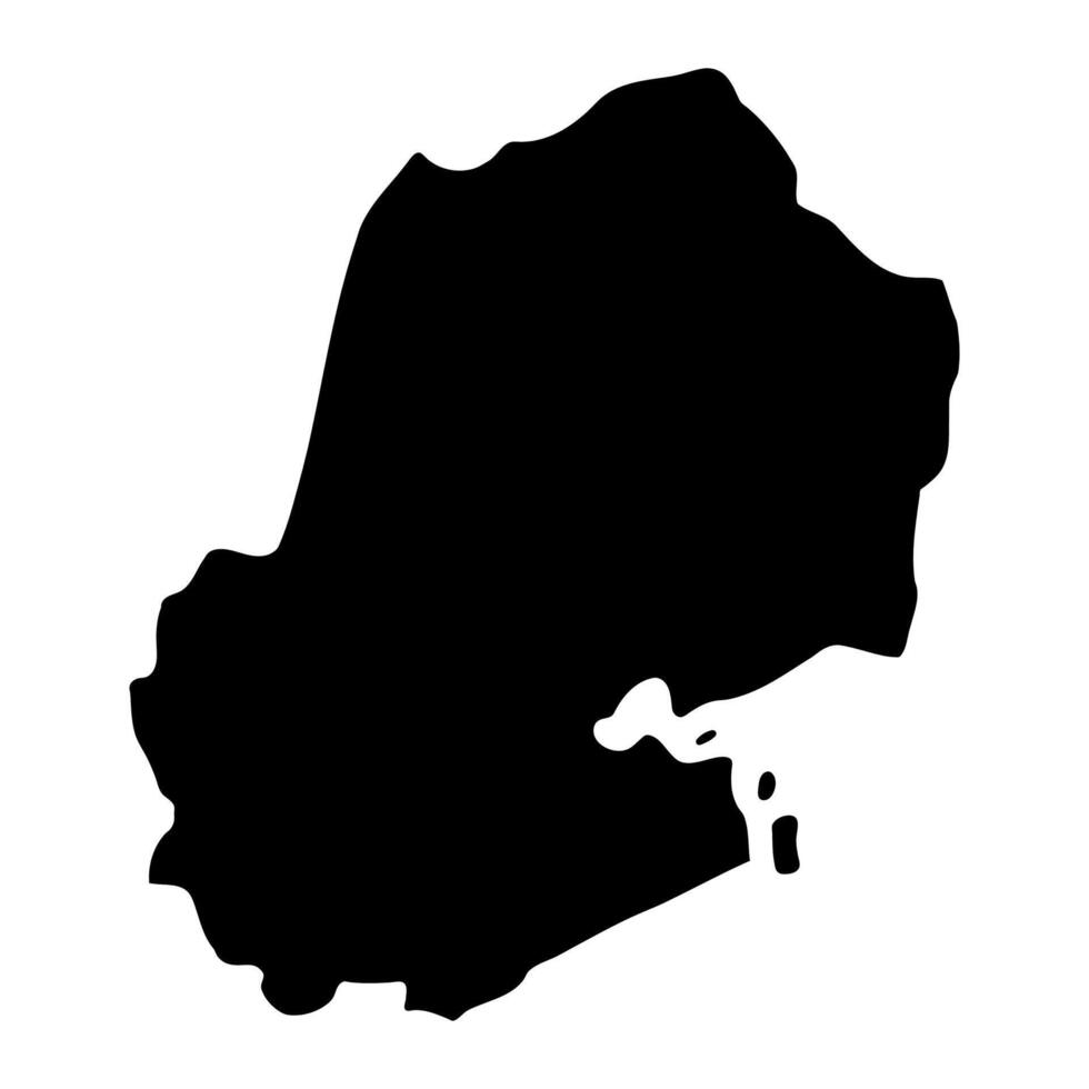 Kasese district map, administrative division of Uganda. illustration. vector