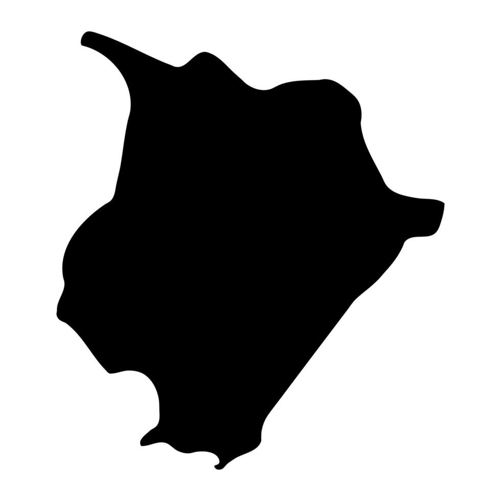 Bugiri District map, administrative division of Uganda. illustration. vector