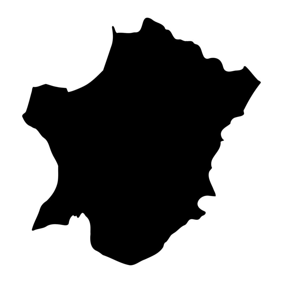 Arua District map, administrative division of Uganda. illustration. vector
