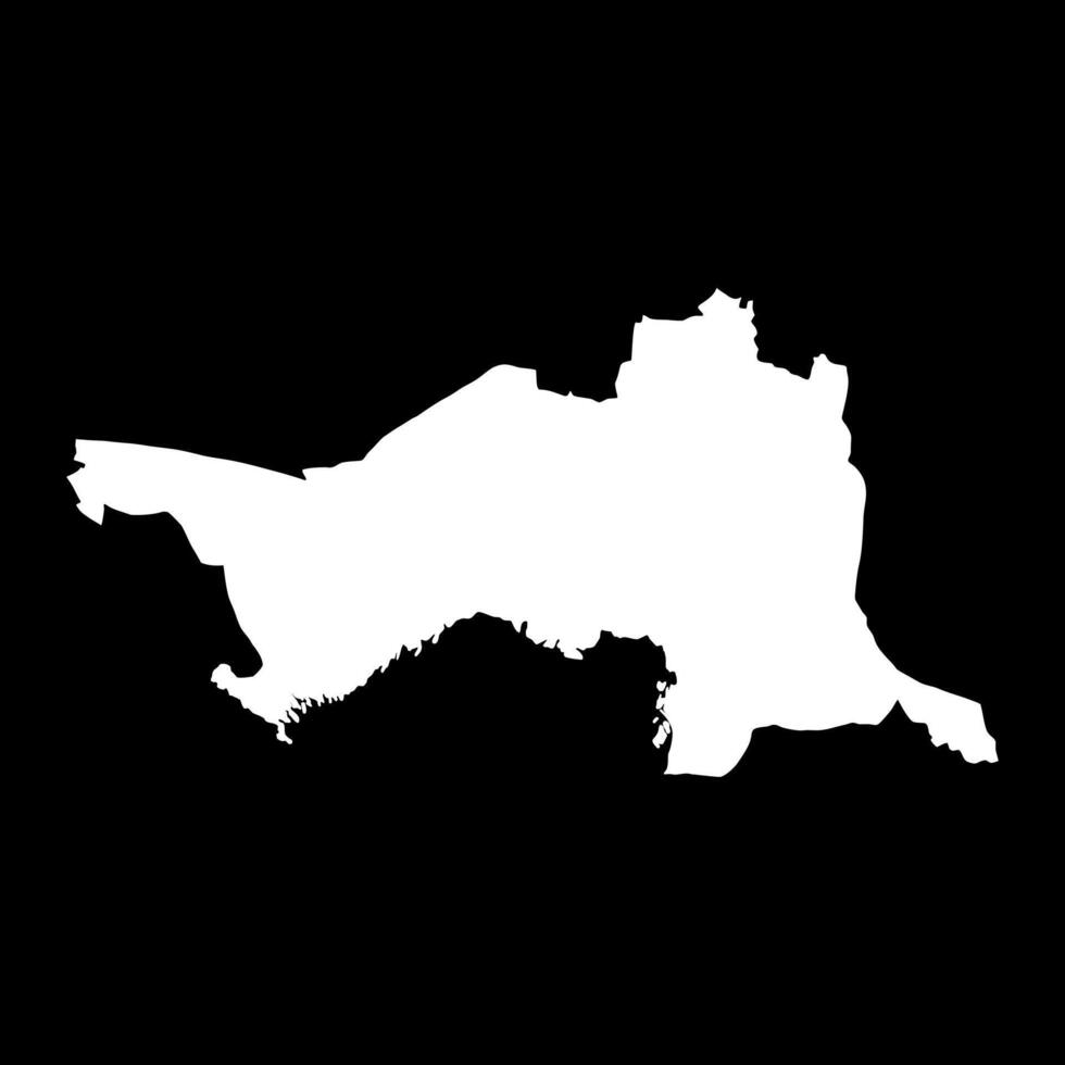 Atyrau region map, administrative division of Kazakhstan. illustration. vector