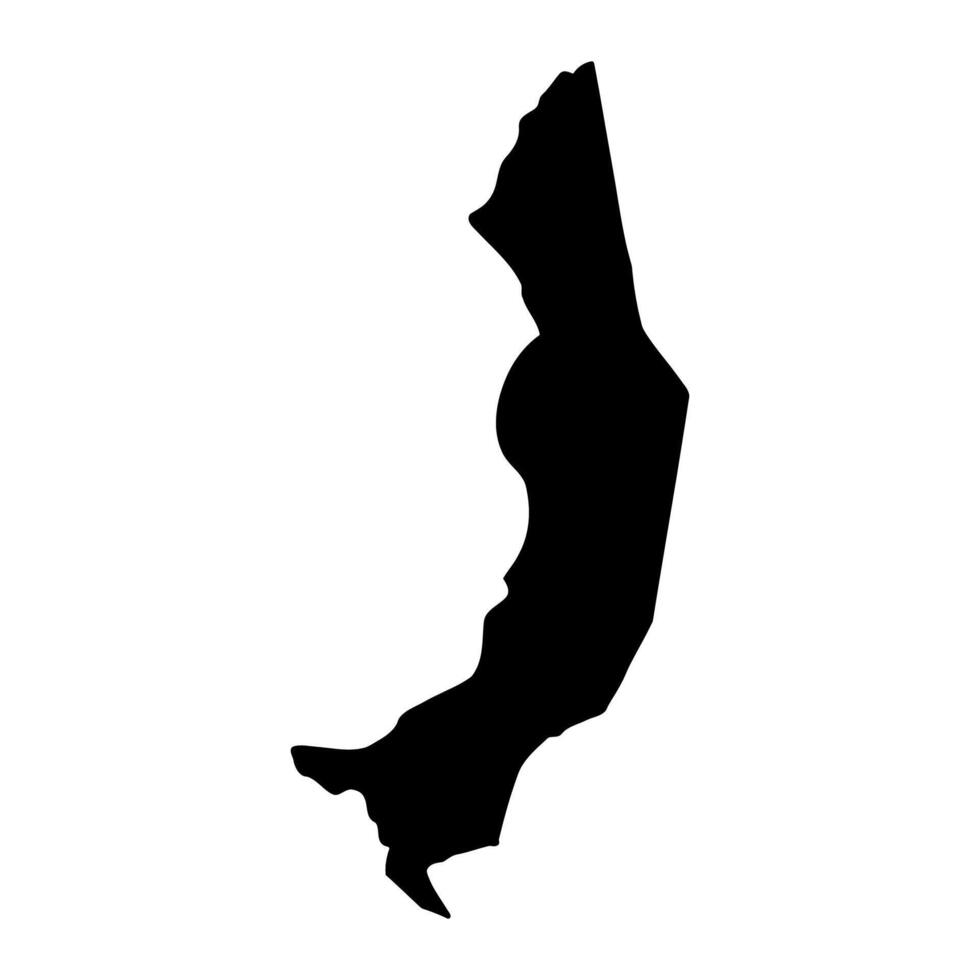 Amudat District map, administrative division of Uganda. illustration. vector