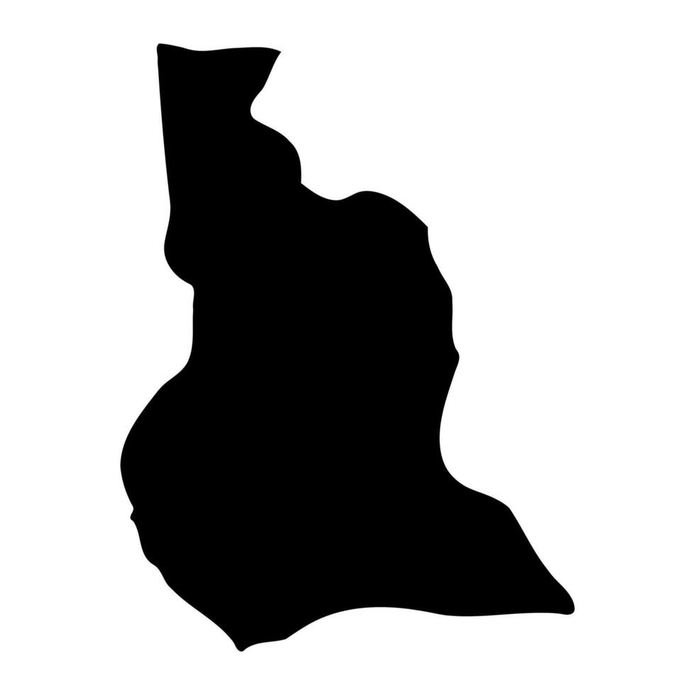 Abim District map, administrative division of Uganda. illustration. vector