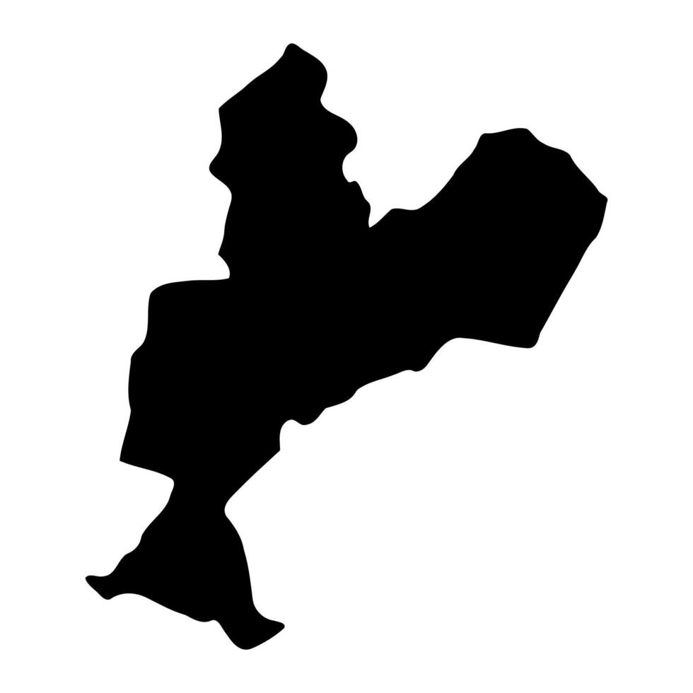 Kamwenge district map, administrative division of Uganda. illustration. vector