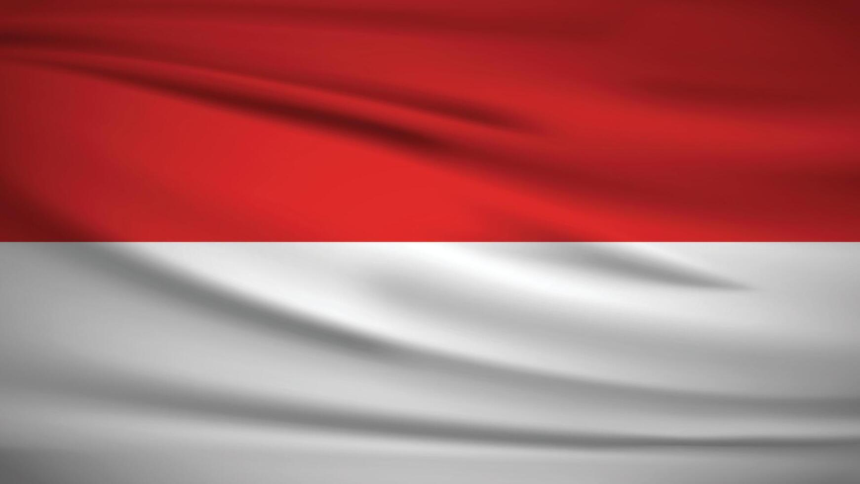 Flag officially Indonesia, Background Illustration 4K vector