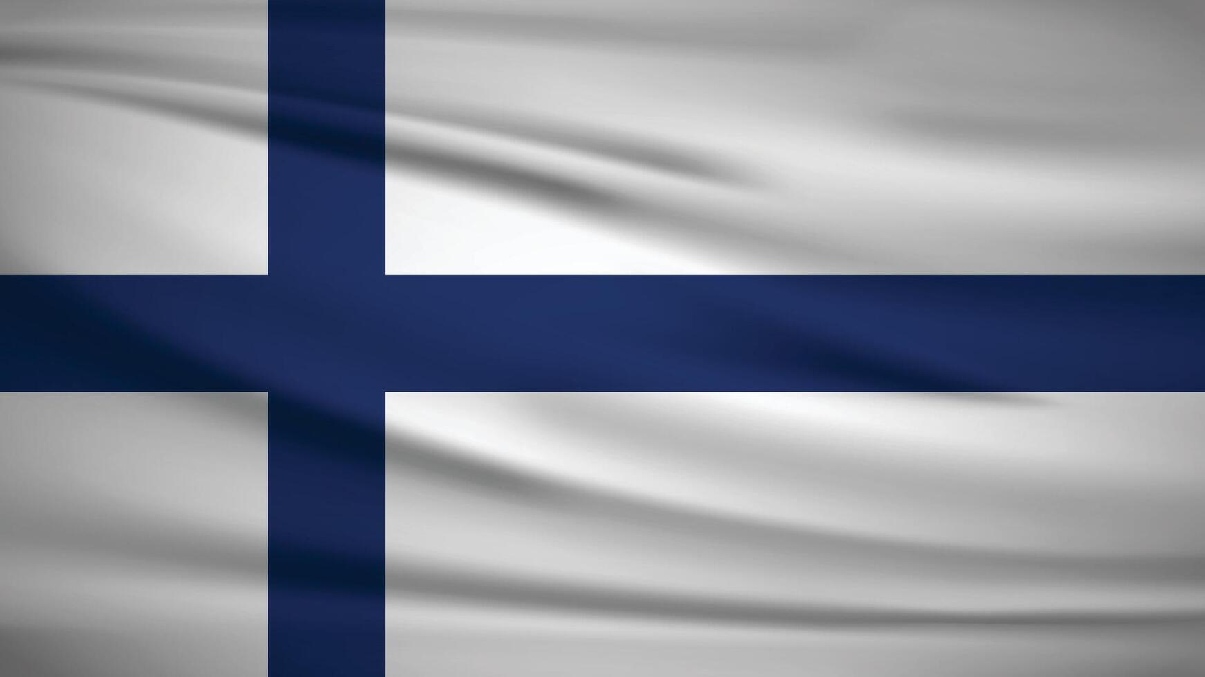 Flag officially the Republic of Finland, Background Illustration 4K vector