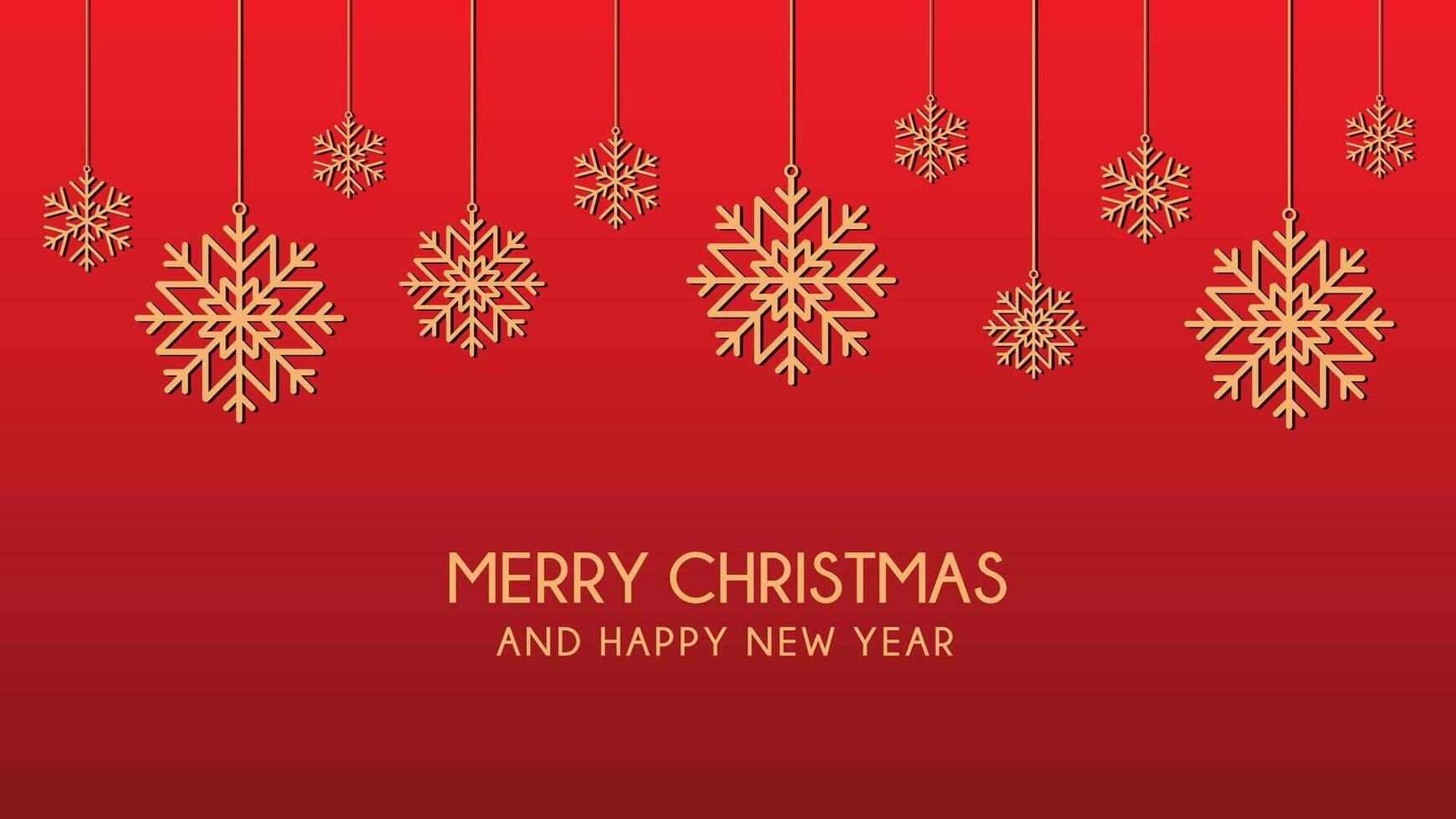 Merry Christmas and happy new year banner background. Winter snowflakes background vector