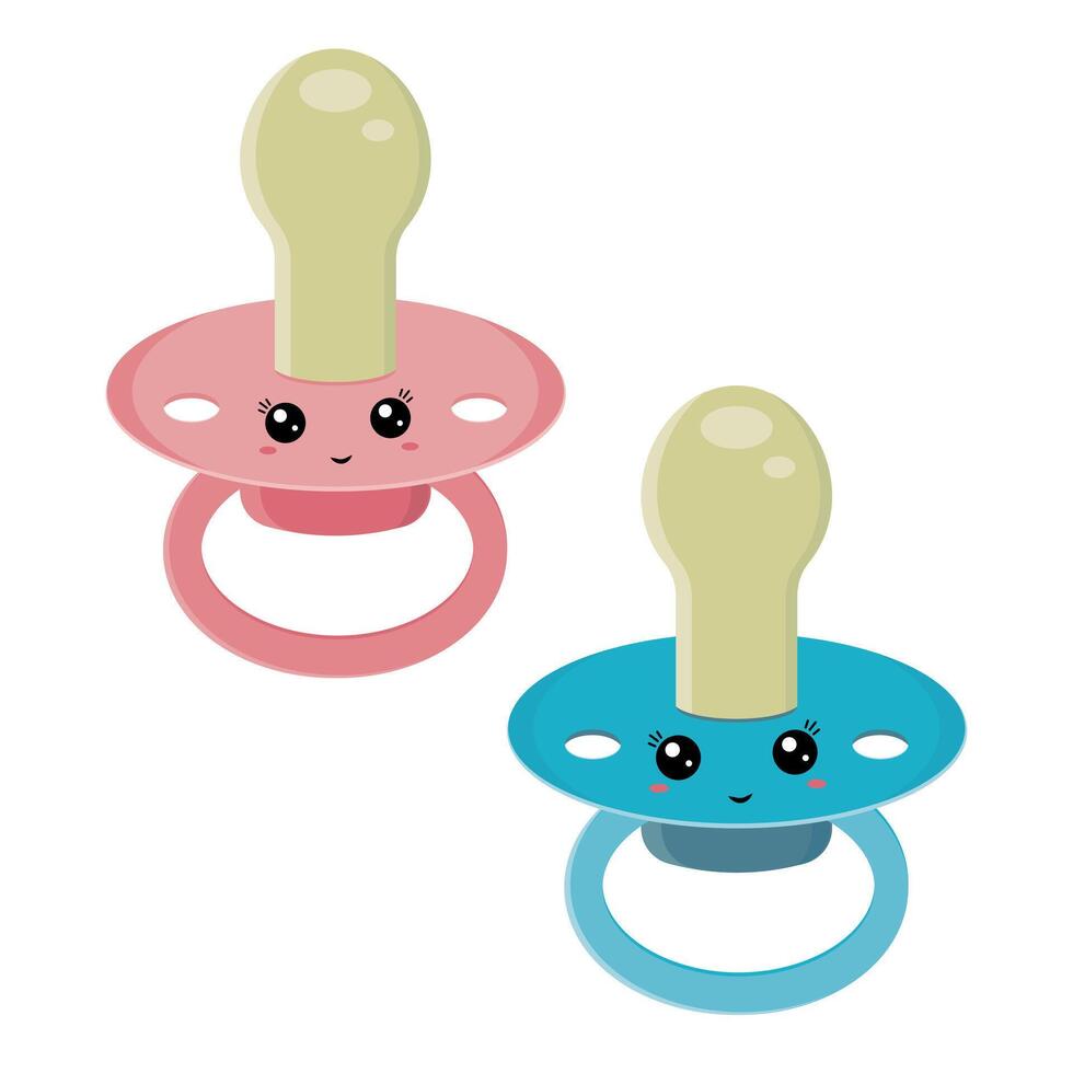 A dummy character is a dummy with a smile icon highlighted on a white background. A flat illustration in a cartoon style. vector