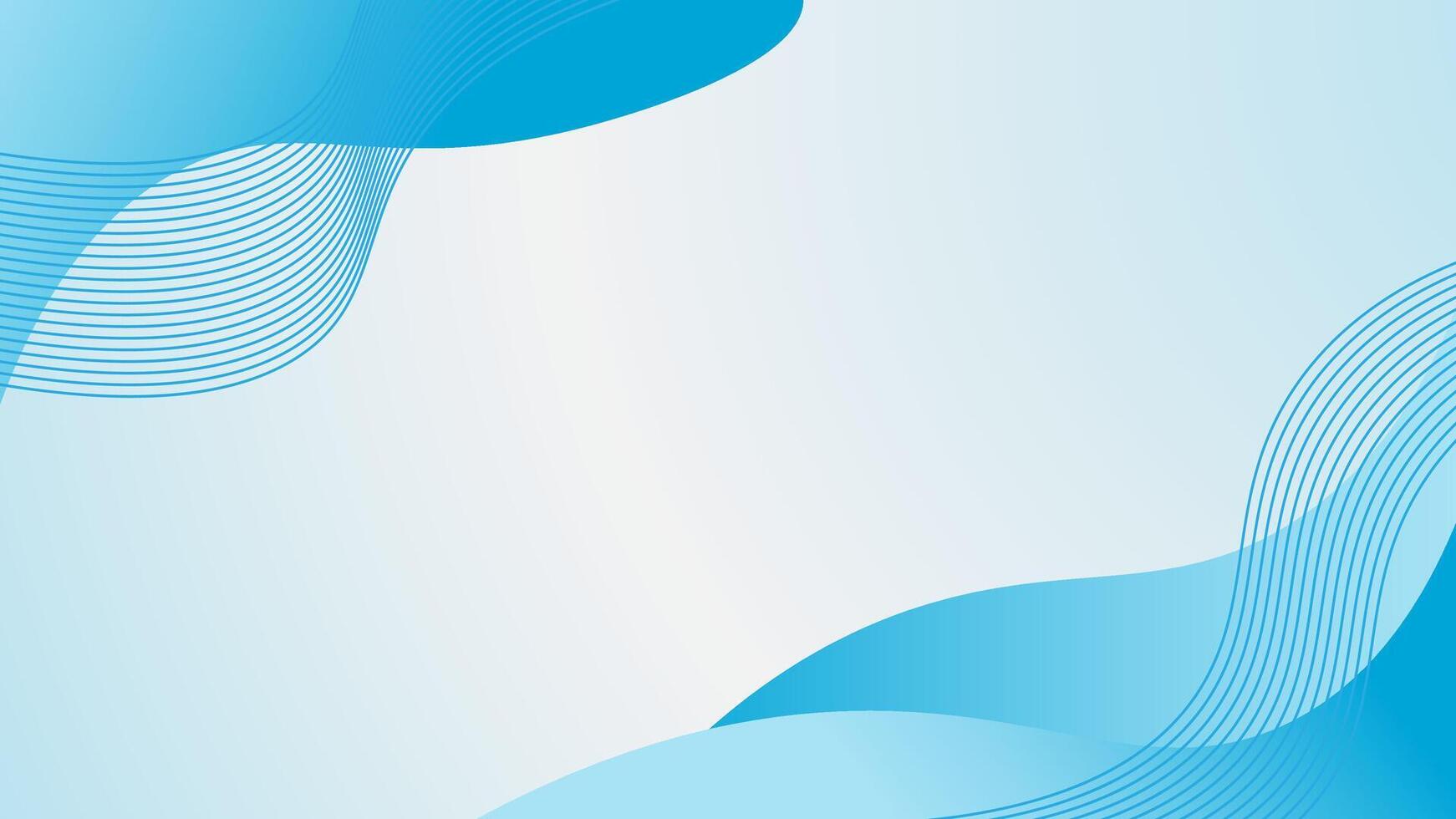 blue wave smooth background vector