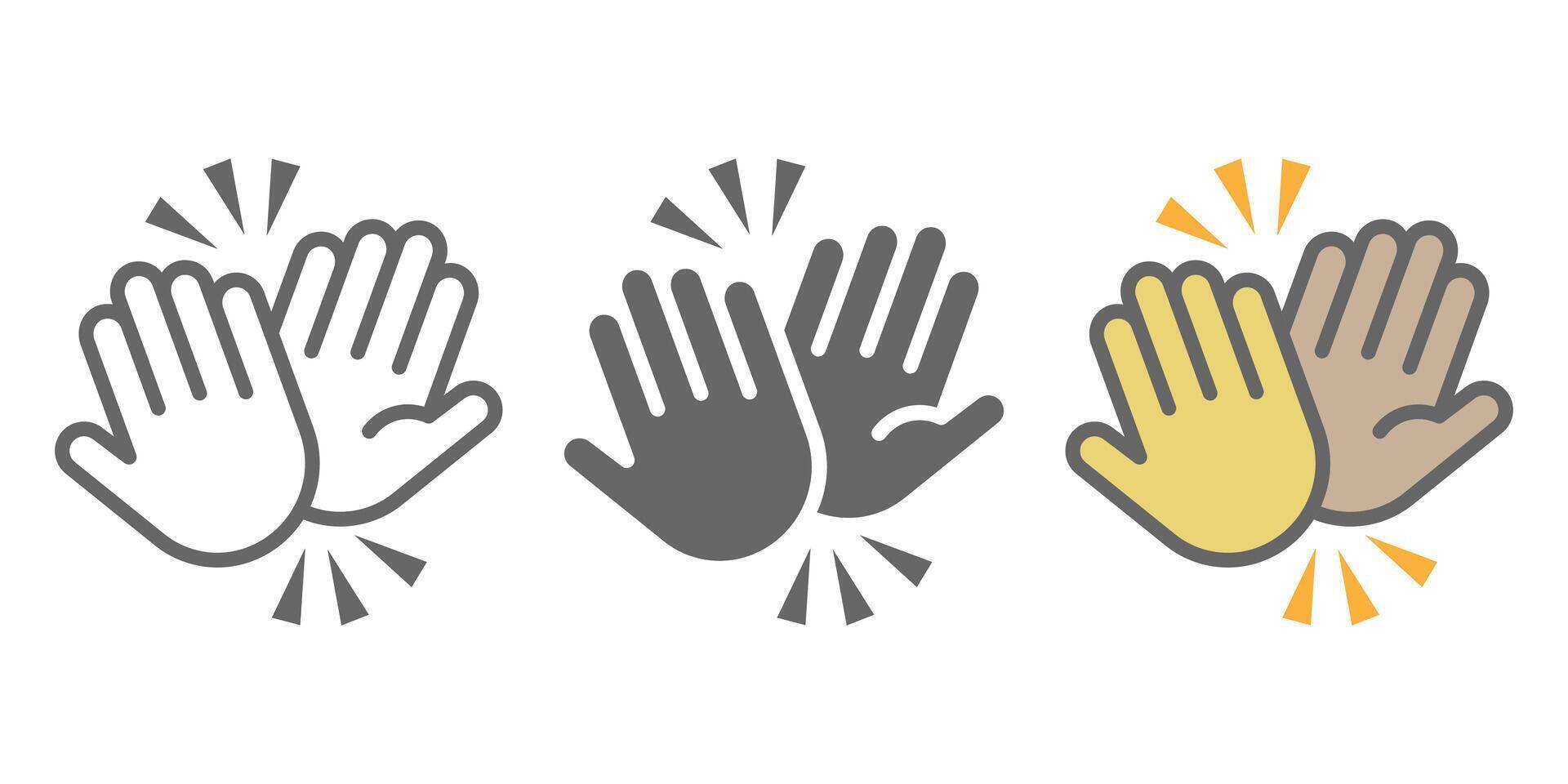 high five design vector