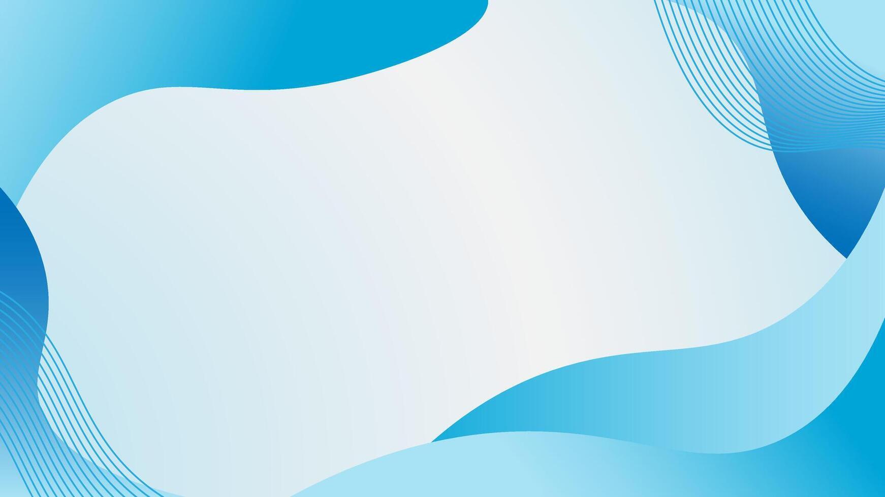 blue wave smooth background vector