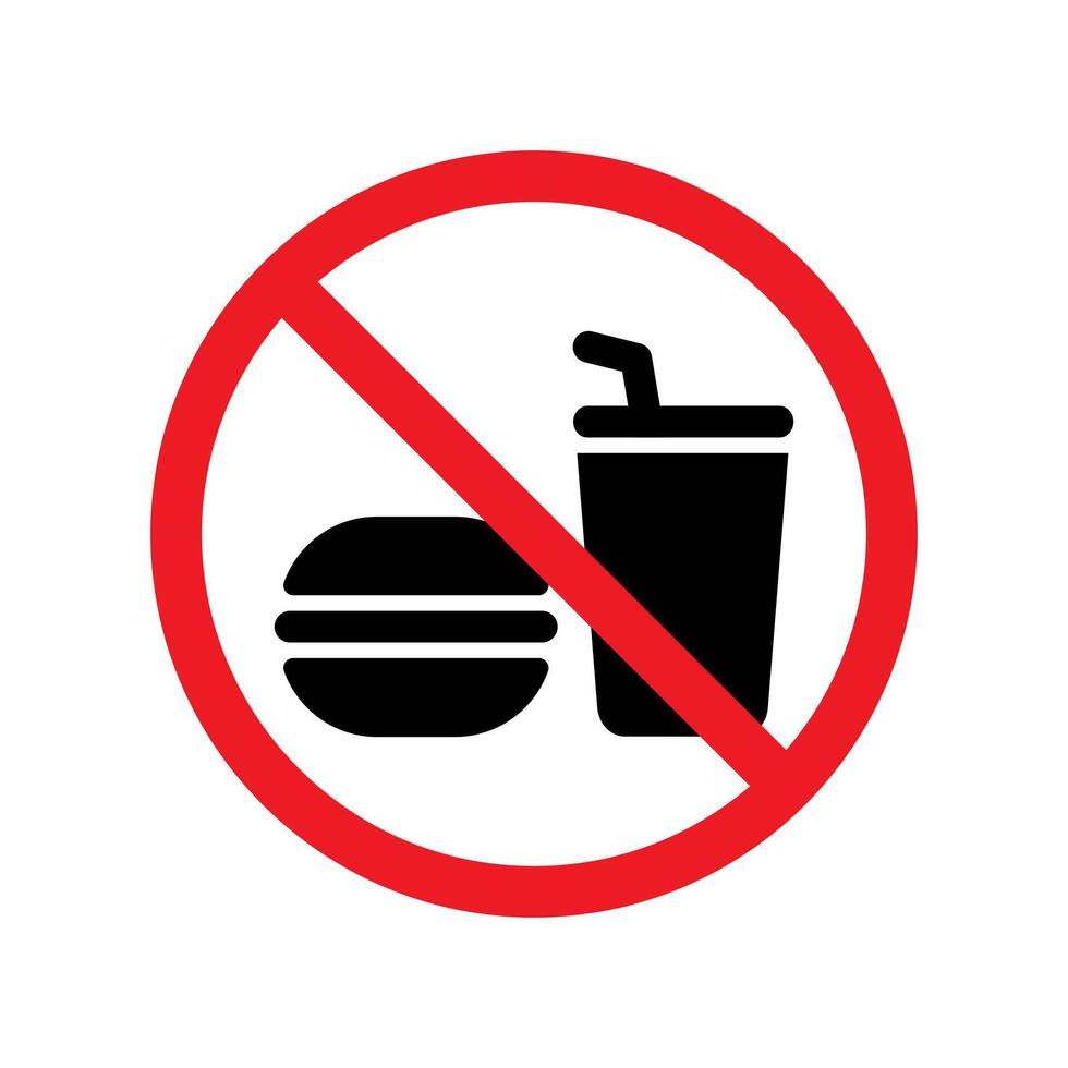 no food icon sign vector