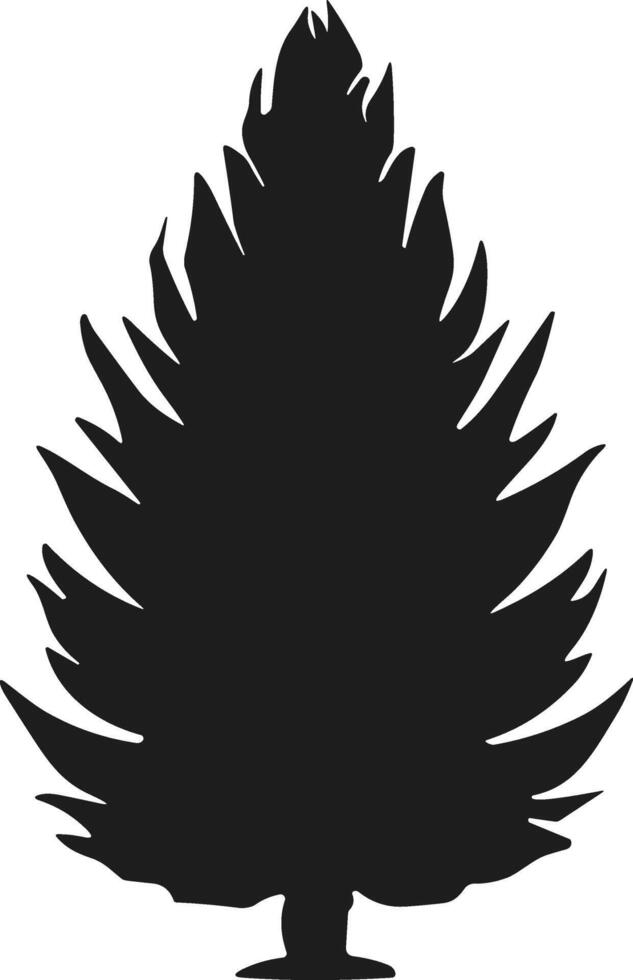 Simple Tree Silhouette for Design vector