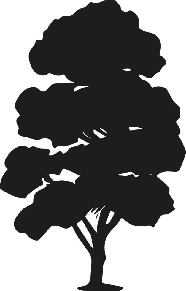 Black Silhouette of a Tree vector