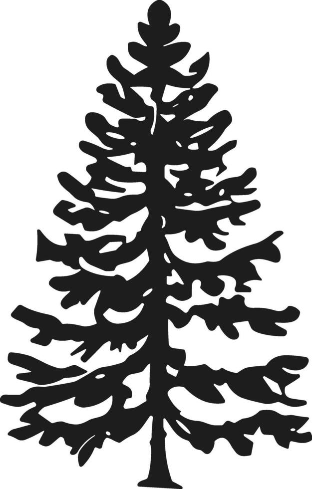 Tree Silhouette - Minimalist and Elegant Design vector