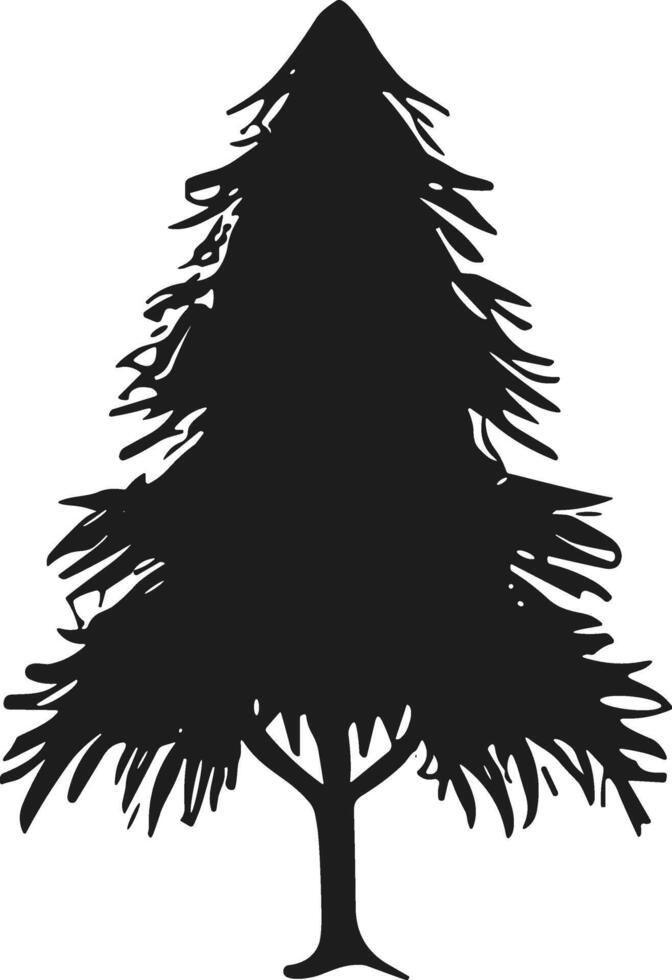 A Tree Silhouette vector