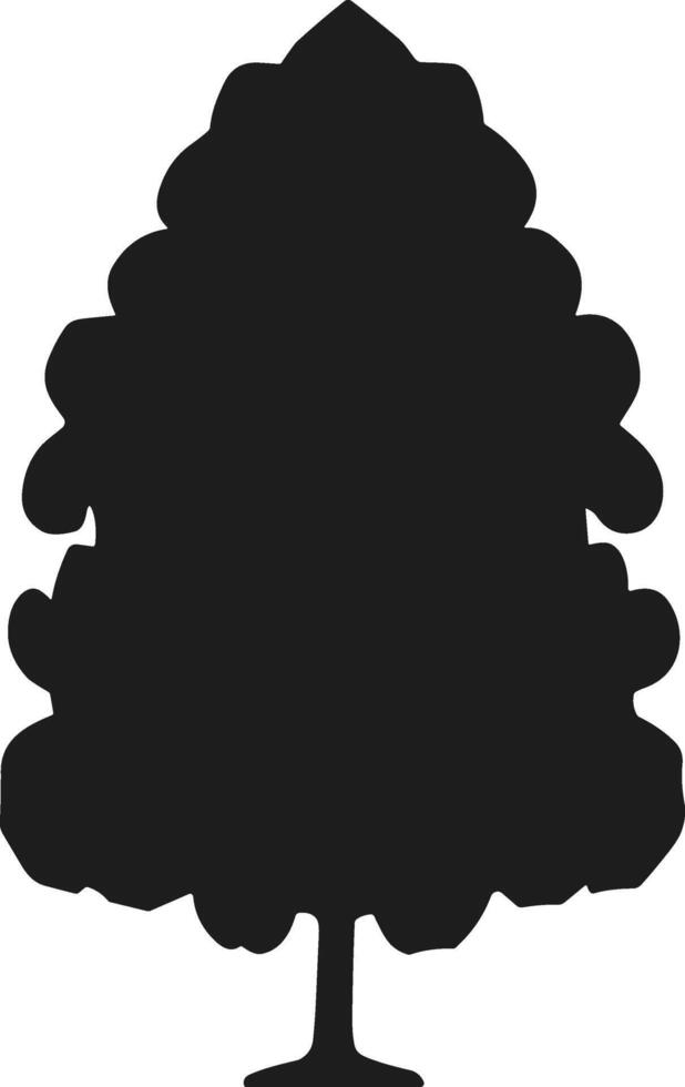 Black Tree Silhouette - Perfect for Nature Lovers vector