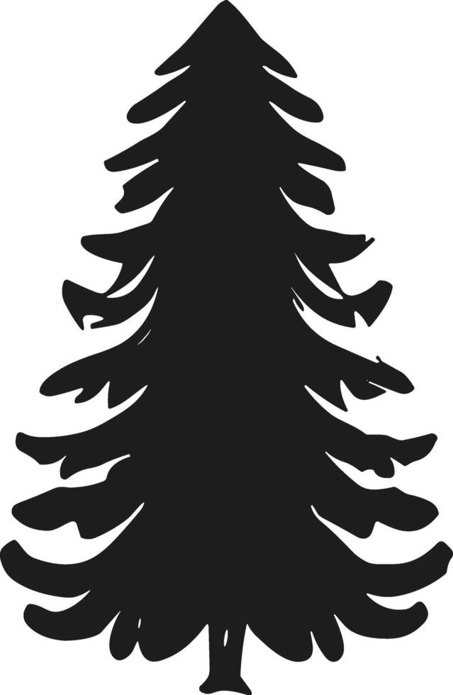 Tree Silhouette - Elegant Nature Icon vector