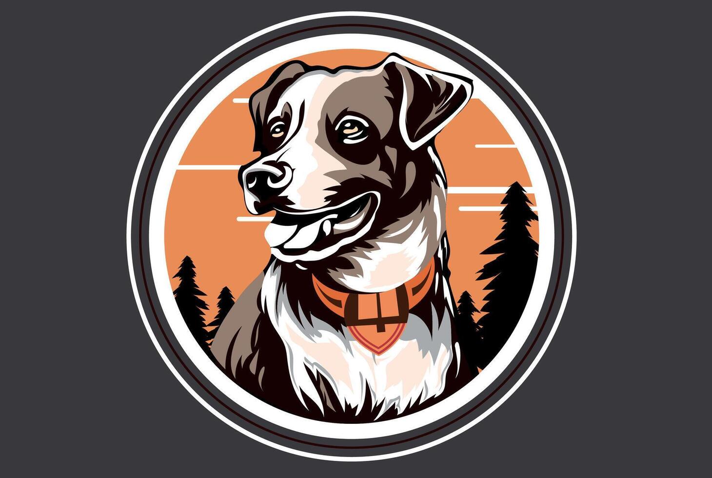 Dog Face Logo vector