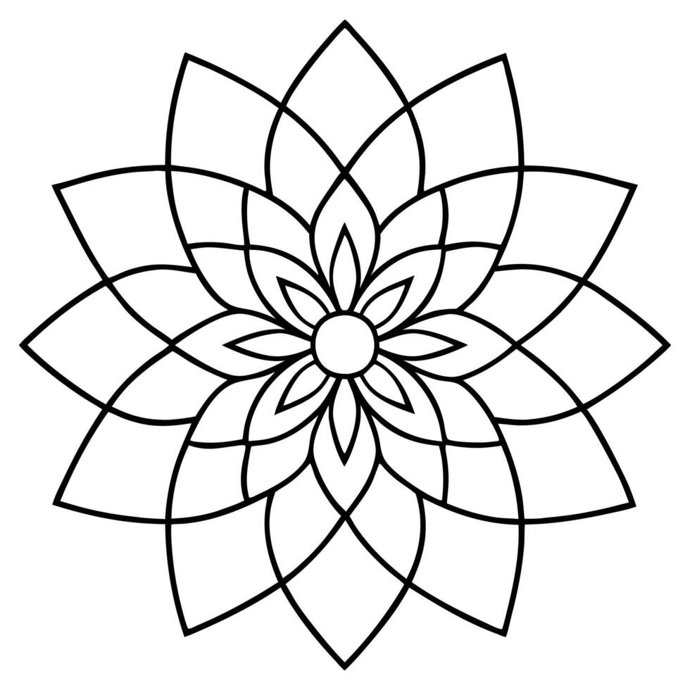 Circular pattern in the form of a mandala. Henna tatoo mandala. Mehndi style. Decorative pattern in oriental style vector